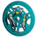 LEGO Dark Turquoise Technic Disk 5 x 5 with Crab