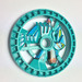 LEGO Dark Turquoise Technic Disk 5 x 5 with Skeleton (32353)