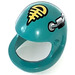 LEGO Dark Turquoise Technic Figure Crash Helmet with Yellow and Pipe (2715)