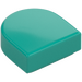 LEGO Dark Turquoise Tile 1 x 1 Half Oval (24246 / 35399)