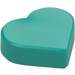 LEGO Dark Turquoise Tile 1 x 1 Heart (5529 / 39739)