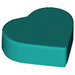LEGO Turquoise foncé Tuile 1 x 1 Heart (5529 / 39739)