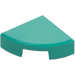 LEGO Dark Turquoise Tile 1 x 1 Quarter Circle (25269)