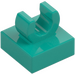 LEGO Turquoise Foncé Tuile 1 x 1 avec Clip (Surélevé &quot;C&quot;) (15712 / 44842)