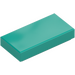 LEGO Dark Turquoise Tile 1 x 2 with Groove (3069 / 30070)