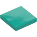 LEGO Dark Turquoise Tile 2 x 2 with Groove (3068)
