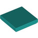 LEGO Dark Turquoise Tile 2 x 2 with Groove (3068 / 88409)