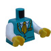 LEGO Ciemny Turkus Pociąg Controller Minifigurka Tułów (973 / 76382)