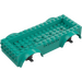 LEGO Donker turquoise Voertuig Basis 8 x 16 x 2.5 met Dark Stone Grijs Wiel Holders met 5 gaten (65094)