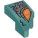 LEGO Dark Turquoise Wedge 1 x 2 Left with Nine-Headed Beast Eye (29120)