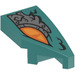 LEGO Dark Turquoise Wedge 1 x 2 Right with Nine-Headed Beast Eye (29119)