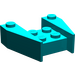 LEGO Dark Turquoise Wedge 3 x 4 without Stud Notches (2399)