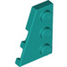 LEGO Donker Turquoise Wig Plaat 2 x 3 Vleugel Links (43723)