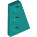 LEGO Dark Turquoise Wedge Plate 2 x 3 Wing Right  (43722)