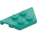 LEGO Dark Turquoise Wedge Plate 2 x 4 (51739)