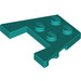 LEGO Turquoise foncé Coin assiette 3 x 4 avec des encoches pour tenons (28842 / 48183)