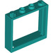 LEGO Donker Turquoise Venster Kader 1 x 4 x 3 (60594)
