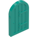 LEGO Dark Turquoise Window Pane 1 x 2 x 2.7 Rounded Top (3347 / 94161)