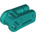 LEGO Dark Turquoise Wire Clip with Cross Hole (49283)