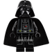 LEGO Darth Vader with White Head and Stretchable Cape with Printed Back Minifigure