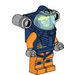 LEGO Deep Sea Diver mit Helm mit Luft Tanks - Männlich Minifigur