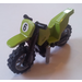 LEGO Dirt Bike med Svart Chassi och Medium Stone grå Hjul med &#039;6&#039; Klistermärke (50860)