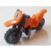 LEGO Dirt Bike с Черно шаси и Medium Stone Сив Колела с &quot;8&quot; Стикер (50860)