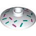 LEGO Dish 2 x 2 with Purple and Green Lines Icing (4740 / 47949)