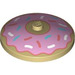 LEGO Dish 4 x 4 avec Donut Icing (Stud solide) (3960 / 101185)