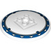 LEGO Dish 6 x 6 con Blu Anello (Borchie solide) (21599 / 68090)