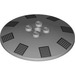 LEGO Dish 6 x 6 con Grigio vents (Borchie solide) (21599 / 101647)