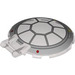 LEGO Dish 6 x 6 con Maniglia con Grigio Sections e Rosso Dot (18675 / 104325)