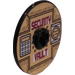 LEGO Disk 3 x 3 with Security Vault Door Sticker (2723)