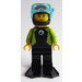 LEGO Diver with Lime Wetsuit Minifigure