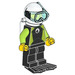 LEGO Diver med Hvit Hjelm Minifigur