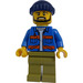 LEGO Dock Worker med Svart Skjegg Minifigur