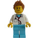 LEGO Doktor med Pigget Hår Minifigur