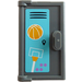 LEGO Door 1 x 2 x 3 with Basketball and Hoop Sticker (60614)