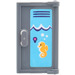 LEGO Door 1 x 2 x 3 with Seahorse &amp; Locker Sticker (60614)