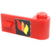 LEGO Door 1 x 3 x 1 Right with Fire Logo Sticker (3821)