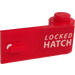 LEGO Porte 1 x 3 x 1 Droite avec Locked Hatch Autocollant (3821)