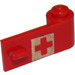 LEGO Porte 1 x 3 x 1 Droite avec Rouge Traverser Autocollant (3821)