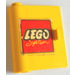 LEGO Door 1 x 3 x 3 Left with Old Lego Logo Sticker with Solid Hinge (3191)