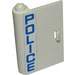 LEGO Door 1 x 3 x 4 Left with Blue &quot;POLICE&quot; From set 60044 Sticker with Hollow Hinge (58381)