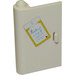 LEGO Door 1 x 3 x 4 Left with Clipboard Sticker with Hollow Hinge (58381)