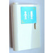 LEGO Door 1 x 3 x 4 Left with male | female on dark azure background Sticker with Hollow Hinge (58381)