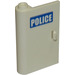 LEGO Door 1 x 3 x 4 Left with &quot;POLICE&quot; Sticker with Hollow Hinge (58381)