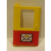 LEGO Deur 1 x 4 x 5 Trein Links met Postal Hoorn Sticker (4181 / 43967)