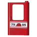 LEGO Door 1 x 4 x 5 Train Right with "7905" Sticker (4182)