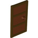 LEGO Door 1 x 4 x 6 with 3 Panes and Reddish Brown Glass and Stud Handle (60797)